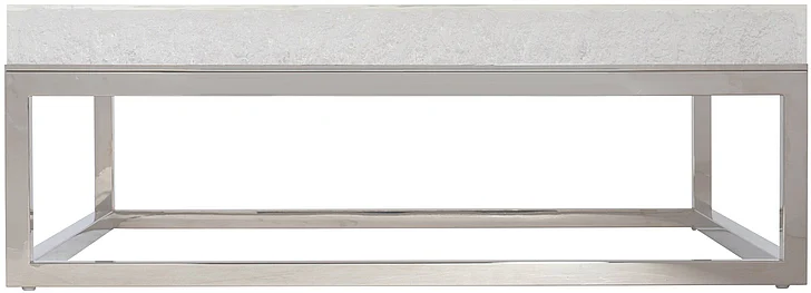 Bernhardt Interiors Arctic Cocktail Table in Stainless Steel 375021 PROMO