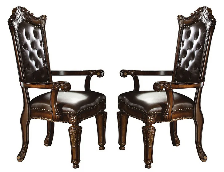 Acme Vendome Cherry Finish Arm Chair (Set of 2) 60004A CLEARANCE