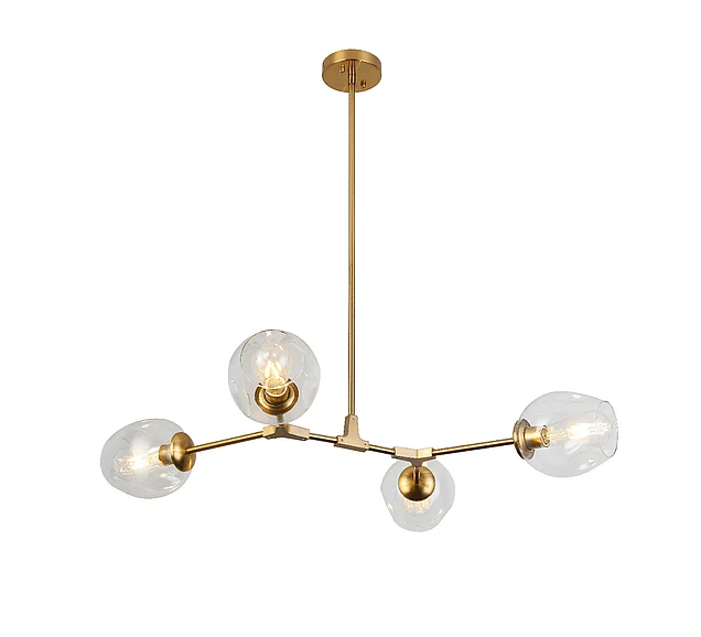 Vinci Lighting Ellen Chandelier in Aged Brass P2069-4AB