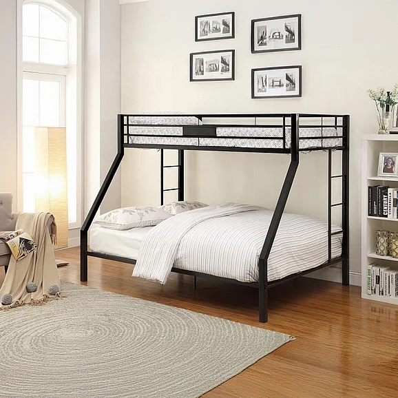 ACME Limbra Twin XL/Queen Bunk Bed in Sandy Black 38000
