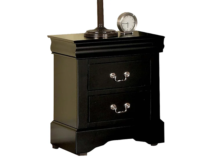 Acme Louis Phillipe III 2-Drawer Nightstand in Black 19503