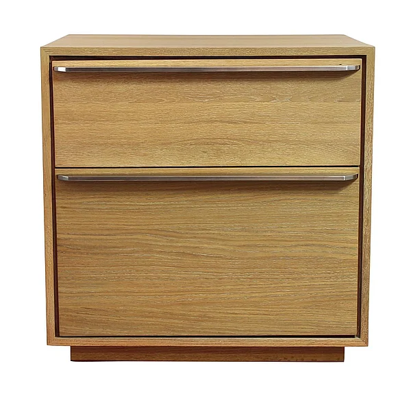 Moti Furniture Sarasota Large 2-Drawer Nightstand in Natural