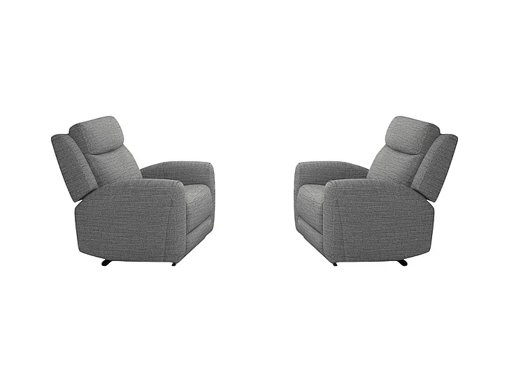 Furniture of America Antonius Manual Recliner in Gray CM9985GY-CH-M (Set of 2)