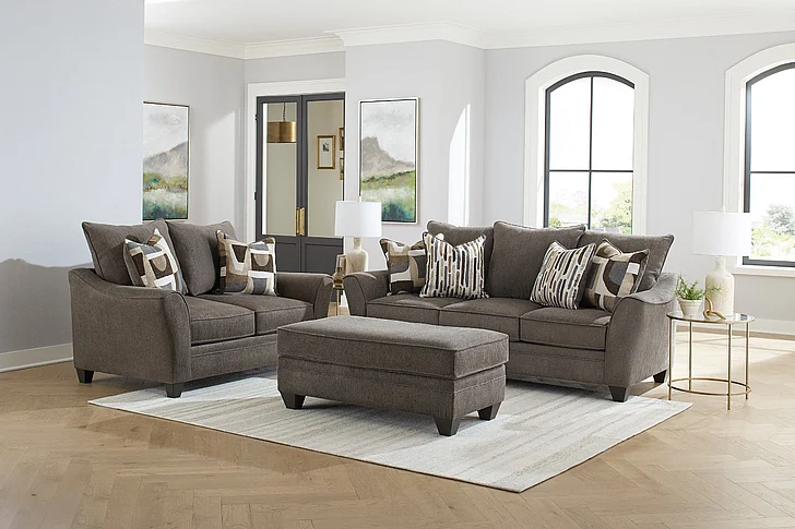 Peak Living 3850 Sofa Living Room Set in Georgetown Walnut CUSTOM ITEM