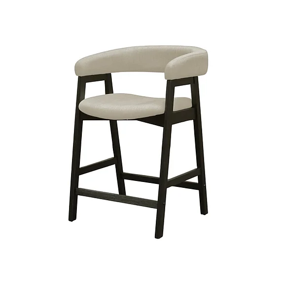 Alpine Furniture Cove Counter Height Chairs, Vintage Black (Set of 2) 3859-43