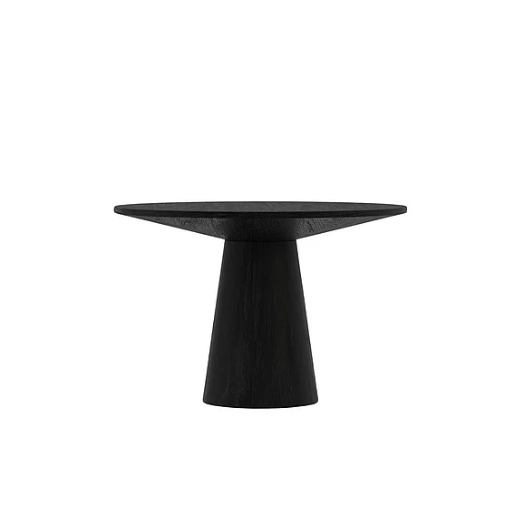 Alpine Furniture Cove Round 47" Dining Table, Vintage Black 3859-47