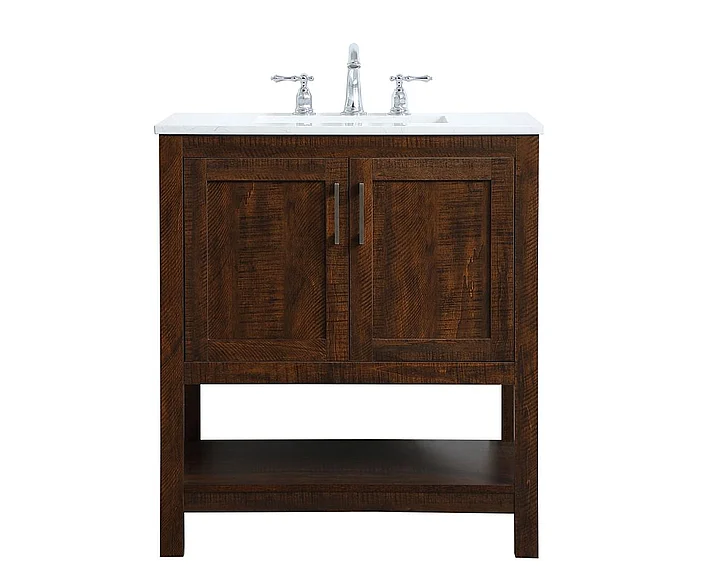 Elegant 30 In. Single Bathroom Vanity in Espresso VF16030EX