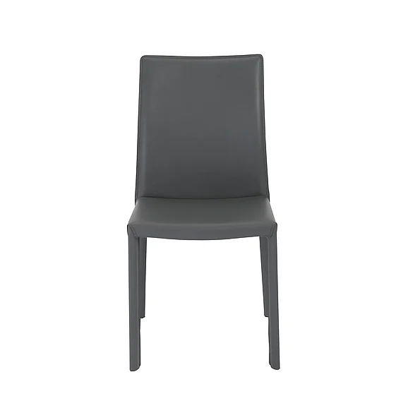 Euro Style Hasina Side Chair in Gray (Set of 2) 38627GRY CLOSEOUT