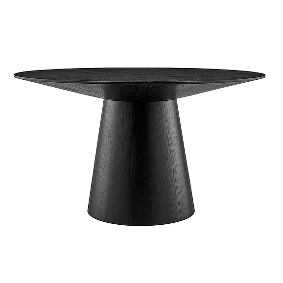 Euro Style Wesley Round Table in Matte Black 38656BLK-KIT