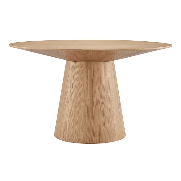 Euro Style Wesley Round Table in Oak 38656OAK-KIT