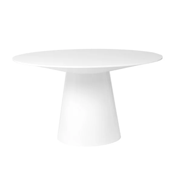 Euro Style Wesley Round Table in Matte White 38656WHT-KIT