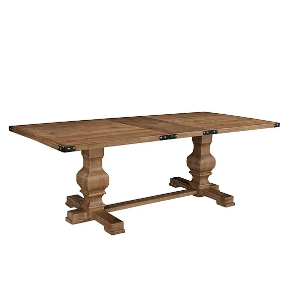 Alpine Furniture Manchester Dining Table in Natural 3868NAT-01
