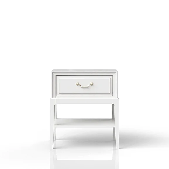Emma Mason Signature Donalin End Table in White