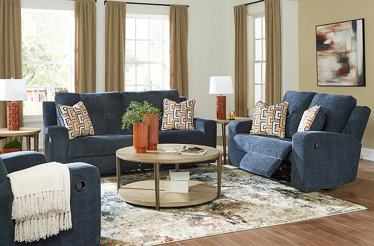 Danum 2-Piece Reclining Living Room Set in Ink