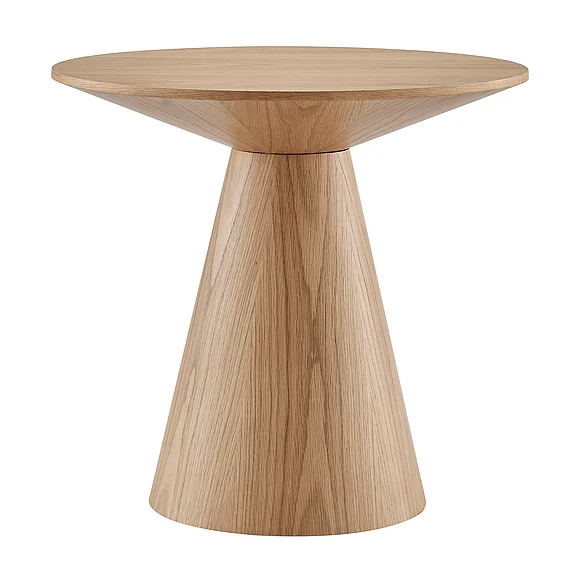 Euro Style Wesley Round Side Table in Oak 38886OAK-KIT