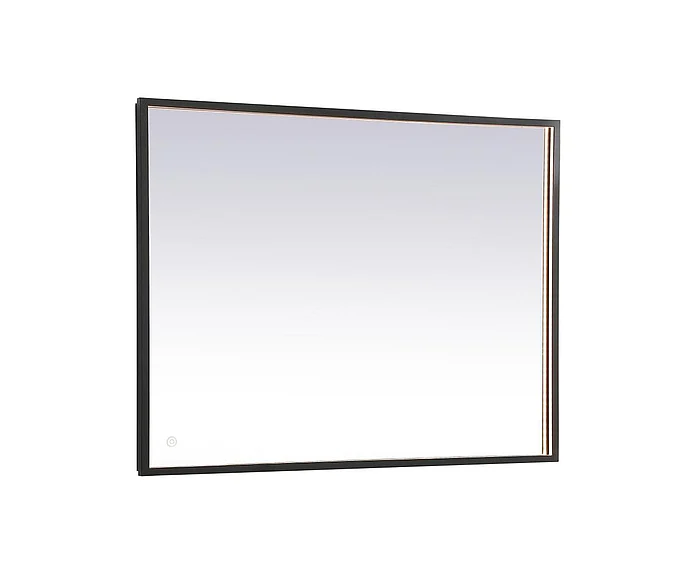 Elegant Pier 30X40 In. Led Mirror with Adjustable Color Temperature 3000K/4200K/6400K in Black MRE63040BK