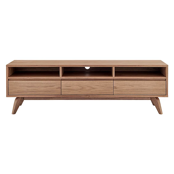 Euro Style Lawrence 63" Media Stand in American Walnut 38930-WAL CLOSEOUT