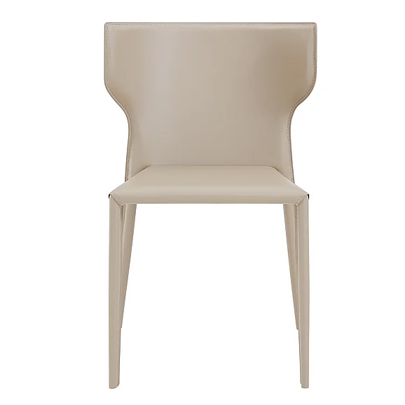 Euro Style Divinia Stacking Chair in Light Gray (Set of 2) 38976LTGRY