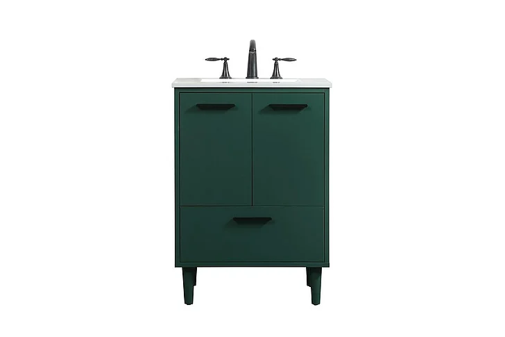 Elegant 24 In. Bathroom Vanity in Green VF47024MGN CLOSEOUT