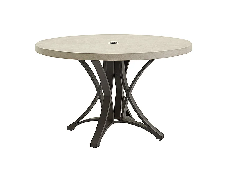 Tommy Bahama Outdoor Cypress Point Ocean Terrace Round Dining Table w/Weatherstone Top 3900-875C