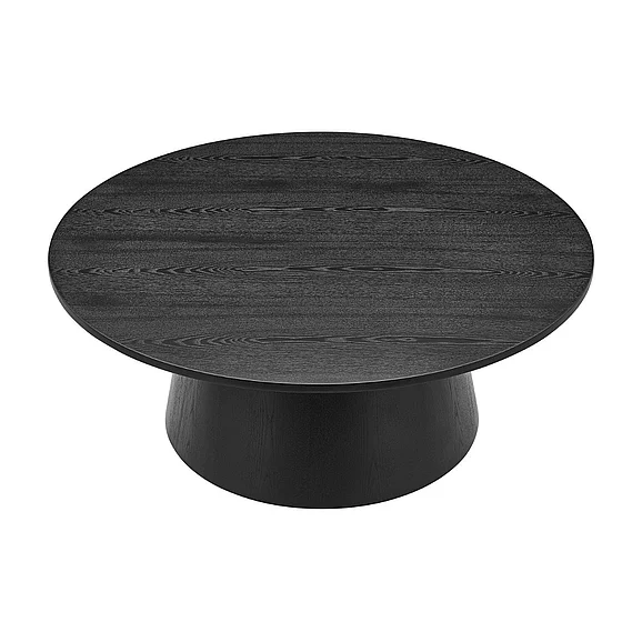 Euro Style Wesley 36" Coffee Table in Black 39013BLK-KIT