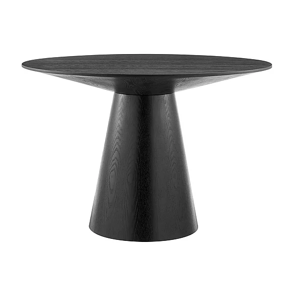 Euro Style Wesley Round Table in Matte Black 39063BLK-KIT