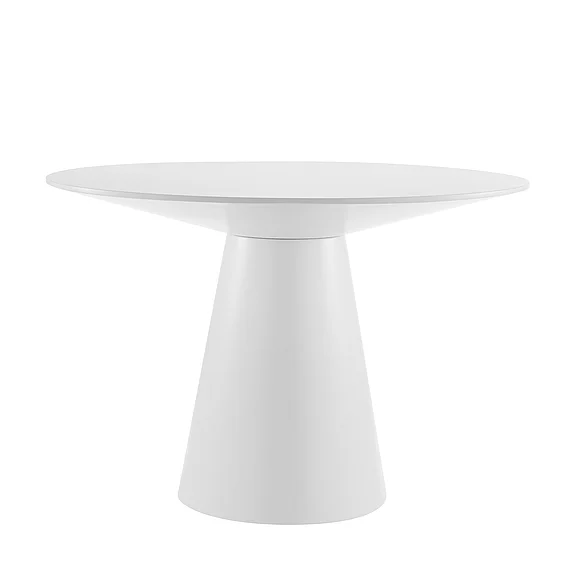 Euro Style Wesley Round Table in Matte White 39063WHT-KIT