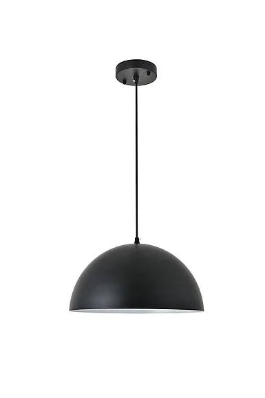 Elegant Forte 1 Light Black Pendant LD4023D14BK