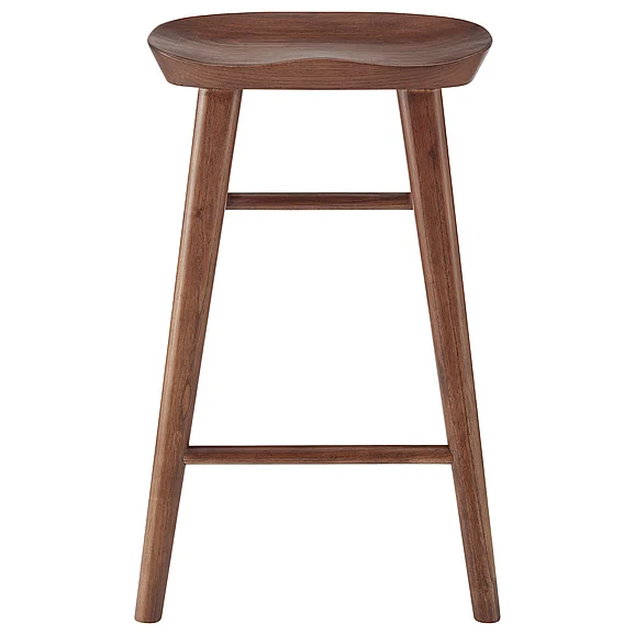 Euro Style Vieno Counter Stool in Walnut 39133-WAL CLOSEOUT