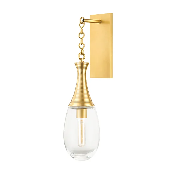 Hudson Valley Lighting Southold Wall Sconce Aged Brass 3931-AGB