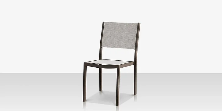 DecoScape Fusion Dining Side Chair in Tex Gray - Cloud Duo Sling SF-3001-162-TXG-CLD