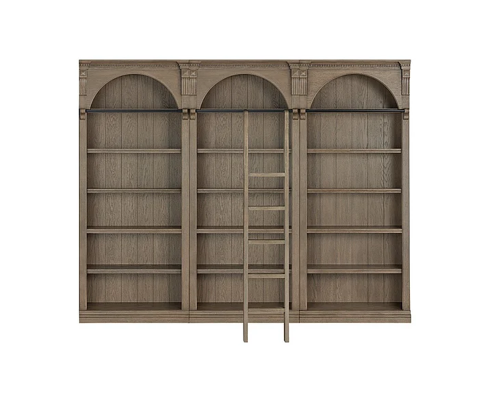 Emma Mason Essentials Austria 3pc Bookcase Set in Brown