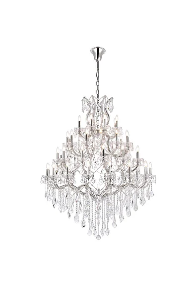 Elegant Maria Theresa 49 Light Chrome Chandelier Clear Royal Cut Crystal 2800G46C/RC