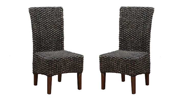 Modus Furniture Meadow Chair Water Hyacinth in Brick Brown 3F4166 (Set of 2)