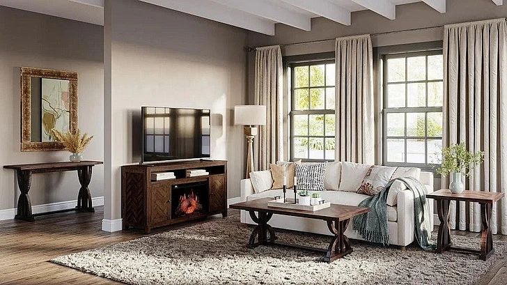 Jofran Fairview 5pc Coffee Table Set in Oak