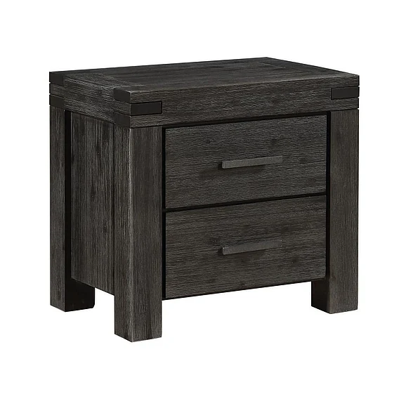 Modus Meadow 2 Drawer Nightstand in Graphite 3FT381