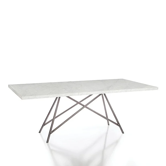 Modus Furniture Coral Dining Table in Marble/Steel 3N2560