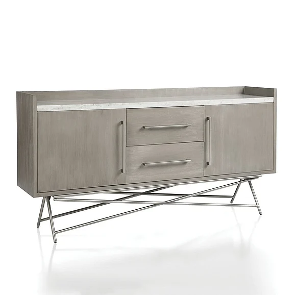 Modus Furniture Coral Sideboard in Marble/Steel 3N2578