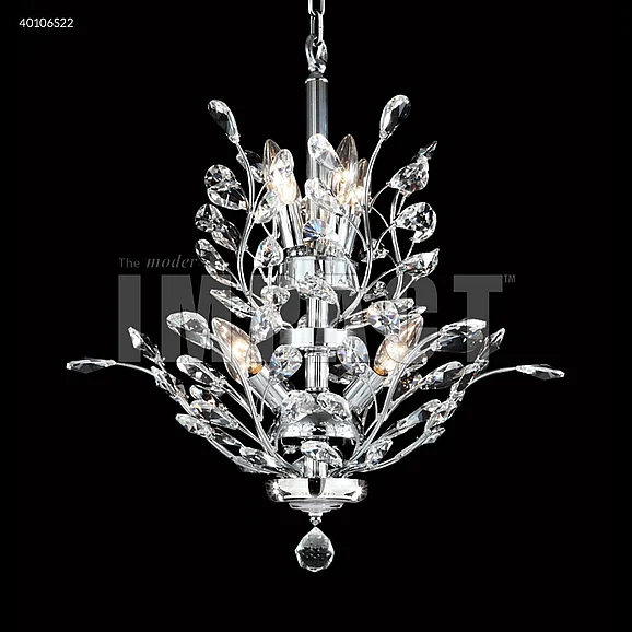 James R. Moder Regalia Collection Crystal Chandelier in Silver 40106S22