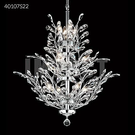 James R. Moder Regalia Collection Crystal Chandelier in Silver 40107S22