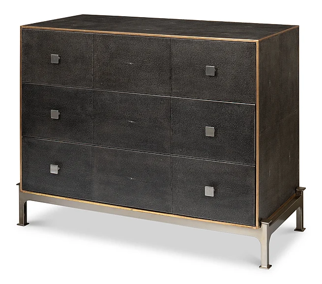 Sarreid Dresser in Grey Shagreen 40131