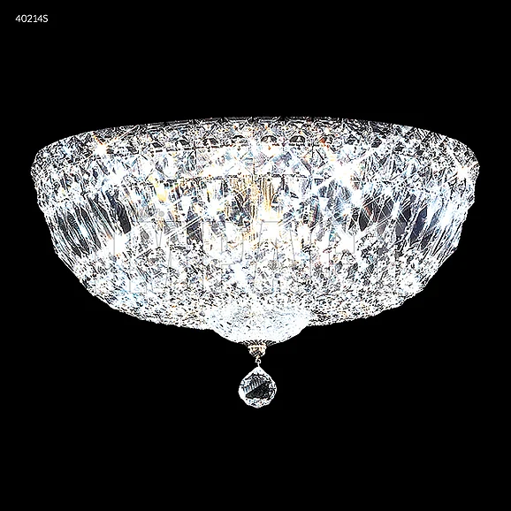 James R. Moder All Crystal Flush Mount in Silver 40214S00