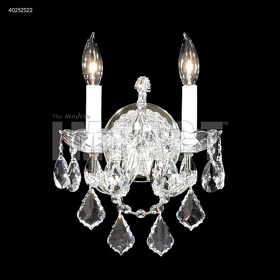 James R. Moder Maria Theresa Collection Wall Sconce / Vanity in Silver 40252S22