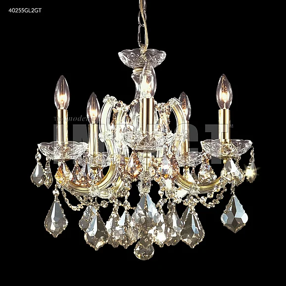 James R. Moder Maria Theresa Collection Crystal Chandelier in Silver 40255S22