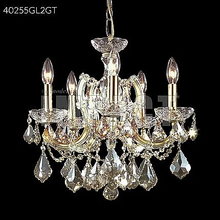 James R. Moder Maria Theresa Collection Crystal Chandelier in Silver 40255S2GT