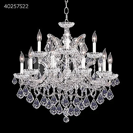 James R. Moder Maria Theresa Collection Crystal Chandelier in Silver 40257S22