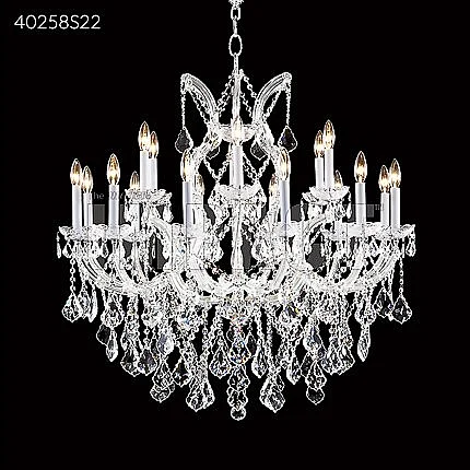 James R. Moder Maria Theresa Collection Crystal Chandelier in Silver 40258S22