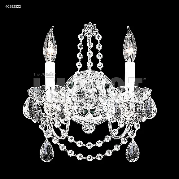 James R. Moder Regalia Collection Wall Sconce / Vanity in Silver 40282S22