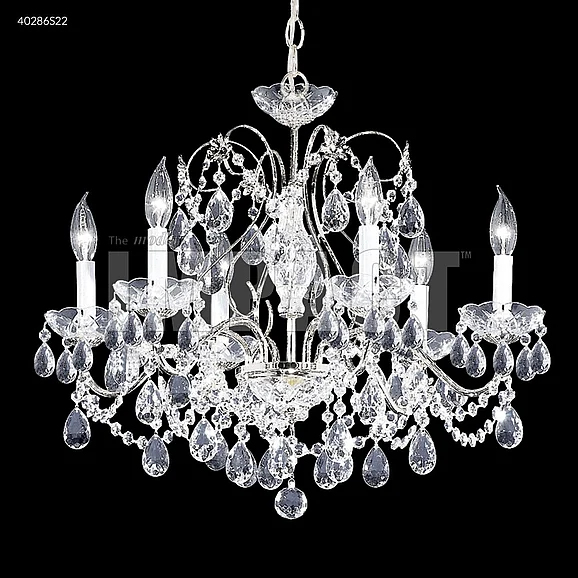 James R. Moder Regalia Collection Crystal Chandelier in Silver 40286S22