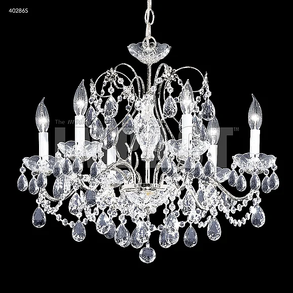 James R. Moder Regalia 6 Light Chandelier in Silver 40286S00